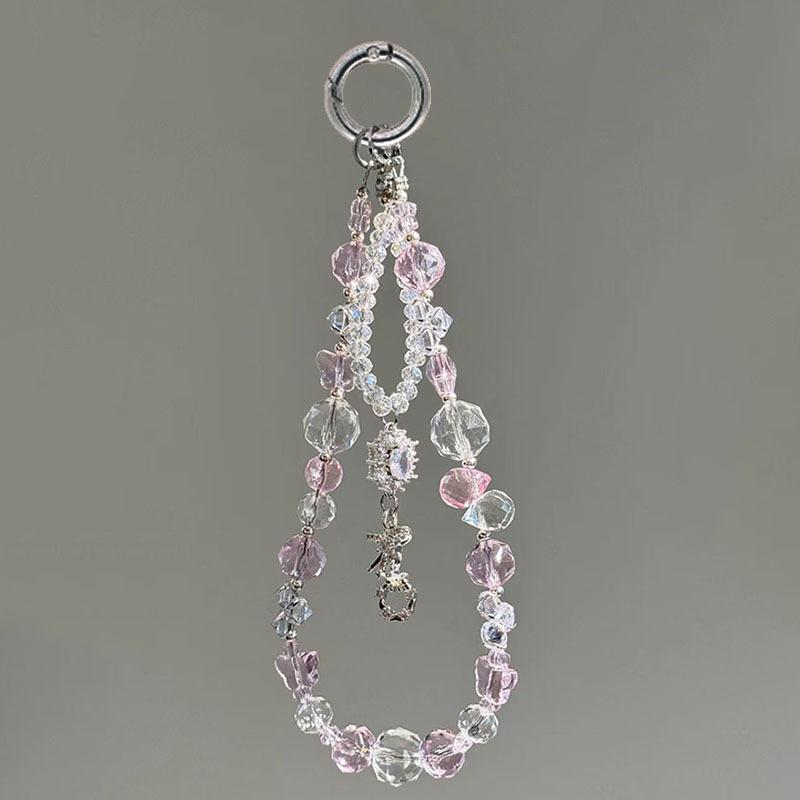 

Acrylic Phone Lanyard High-Quality Handmade Bead Lanyard Phone Case Wrist Hanging Chain Unique Mobile Phone Strap For Secure