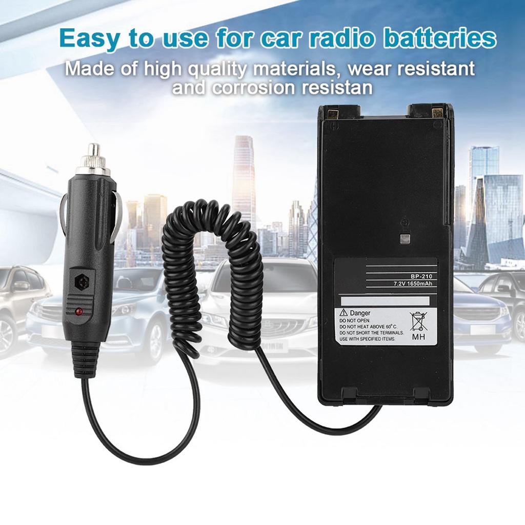 12V Car Charger Radio Battery Eliminator Adapter for ICOM IC V8 IC V82 IC A6 IC A24 IC F3GT