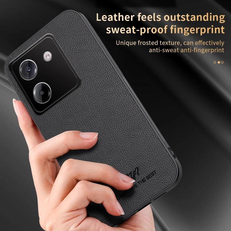Luxury Business Leather Soft Frame Magnetic Cover For Xiaomi Poco M7 Pro PocoM7 Pro 5G Phone Cases Capa