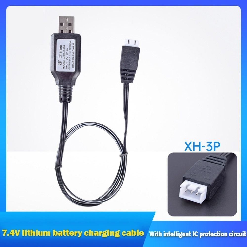 Portable 3.7V/7.4V/11.1V Battery Adapter XH-3P/XH4P/PH2.0/SM-3Pin Universal USB Charger 1000mAh/500mAh Power Supply