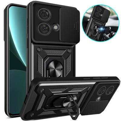 Pro Motorola Edge 40 Neo Pouzdro Slide Chránič fotoaparátu Armor Pouzdro na telefon Pro Moto Edge 40 Neo 5G Držák magnetického kroužku Zadní kryt