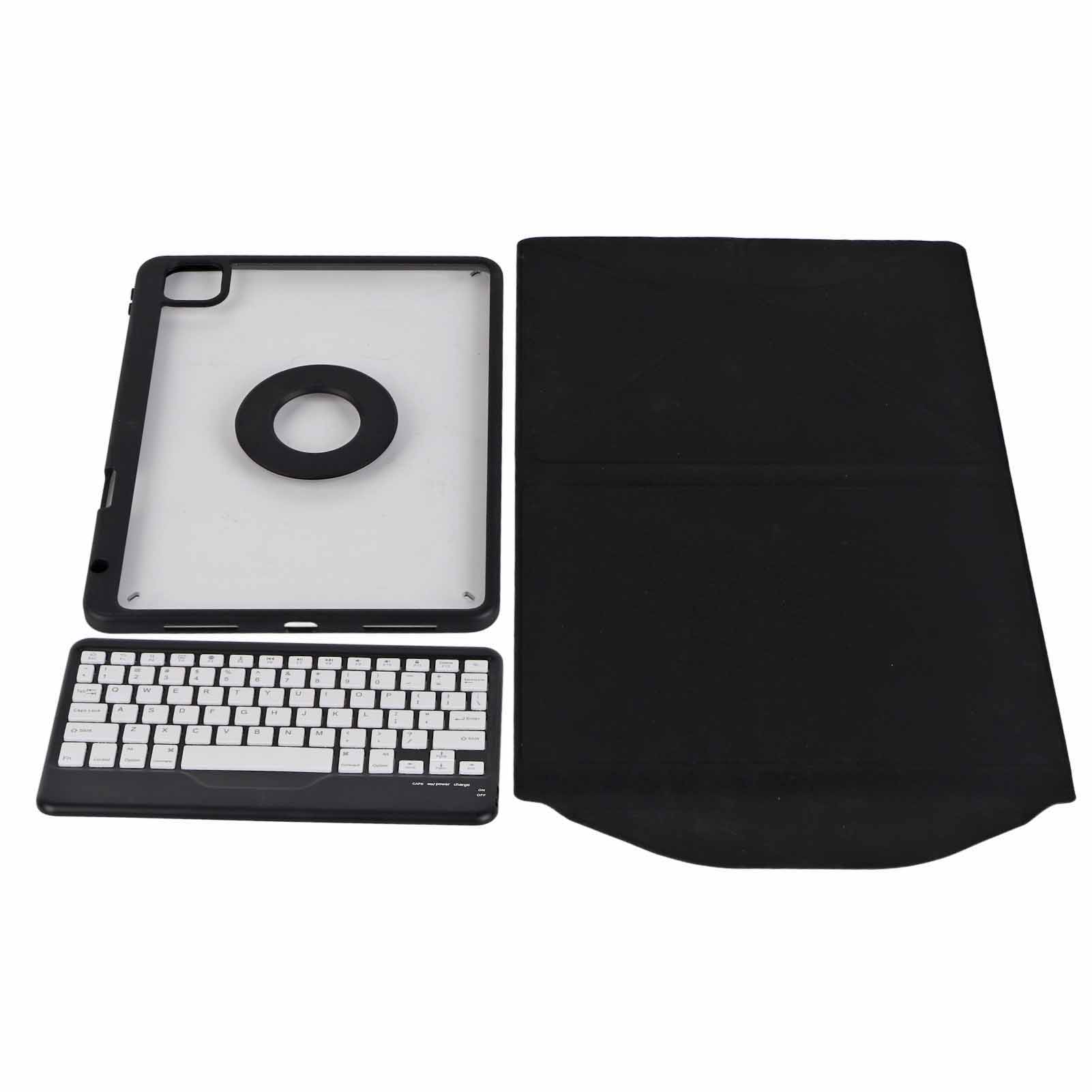 

Чехол-книжка для планшета с вертикальной клавиатурой, магнитная прозрачная задняя крышка, съемная клавиатура BT с