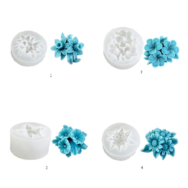 Fashionable Flower Craft Sturdy Silicone Mould Tool Home Use Portable for Candle Making Enthusiasts Daily Casual Use