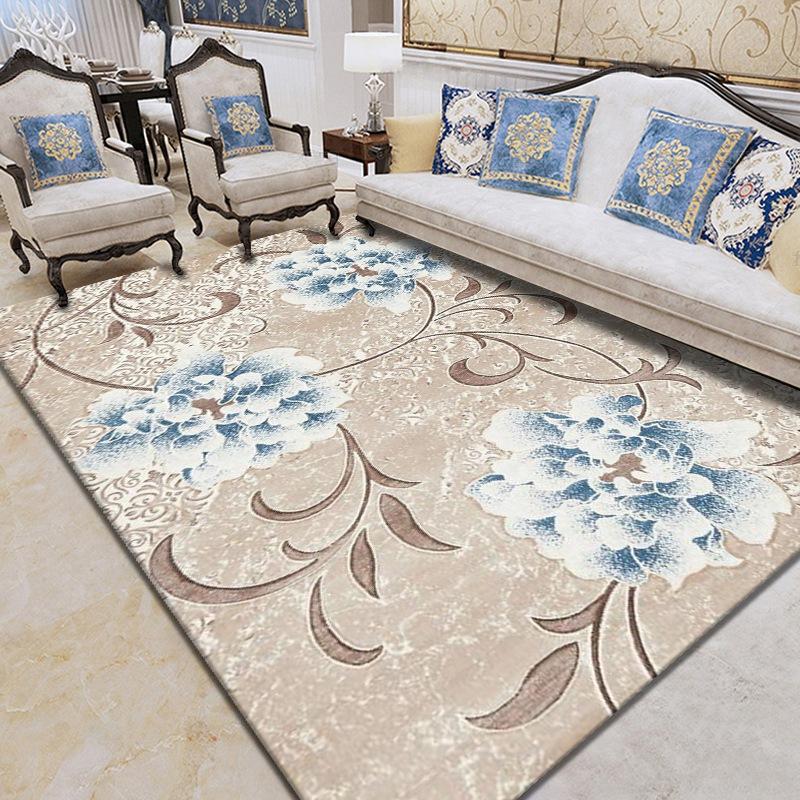3D Carpet Living Room Bedroom Printed Carpet Wedding Floor Mat Modern and Simple Carpet