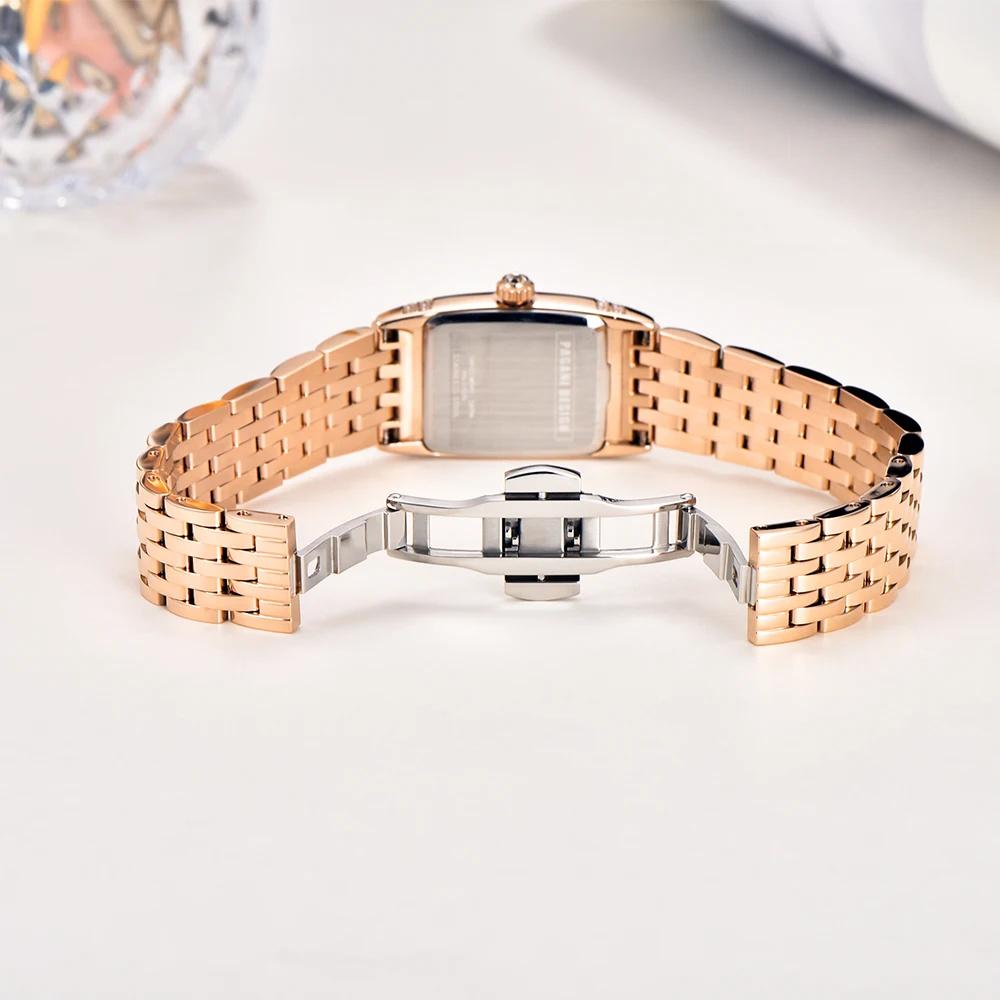 PAGANI DESIGN Luxus Mode Damen Quarz Uhr Schweizer Ronda Uhrwerk Saphir Edelstahl Wasserdichte Uhr Geschenk für Frau
