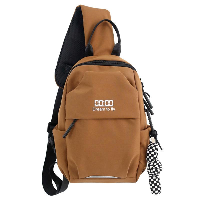 

Crossbody bag, new ins trendy brand versatile shoulder bag, lightweight and simple chest bag, fashionable women s couple out for storage Single Pack оранжевый