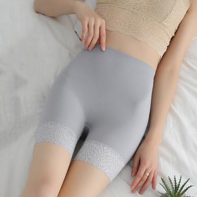 Letné dámske bezpečnostné spodné prádlo bezšvové čipkované lemovanie tenký vysoký pás bezpečné šortky dámske priedušné bezšvové pevné