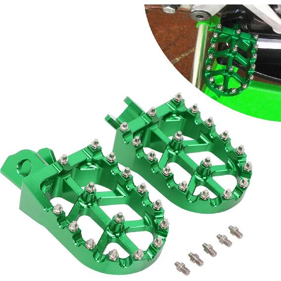 Foot Pegs for KLX 230,CNC Dirt Bike Footpegs Pedals Rests for KLX230 21-25/KLX230R 21-24/KLX232 24-25/KLX230RS 21-24/KLX230 S 22-23/KLX230SM 23-25 -