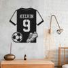 Metal Soccer Jersey Wall Art Custom Sports Team Decor Indoor Outdoor Sign