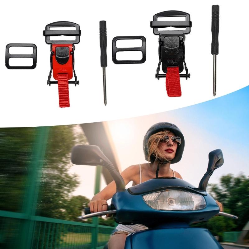 Quick Release Mechanism Fastener Buckle for Motorcycle Helmets Chin Strap Adapter, Simple Installation, No Tools Needed