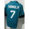 Jacksonville Embroidered Football Jersey 3rd Gen Thomas Jr Hunter Lawrence Mens Sports Uniform