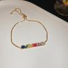 High-End Zircon Floral Heart Bracelet - Luxurious Sparkle for Women