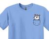 Funny Wolf Pocket T-Shirt, Wolf Lover Gift