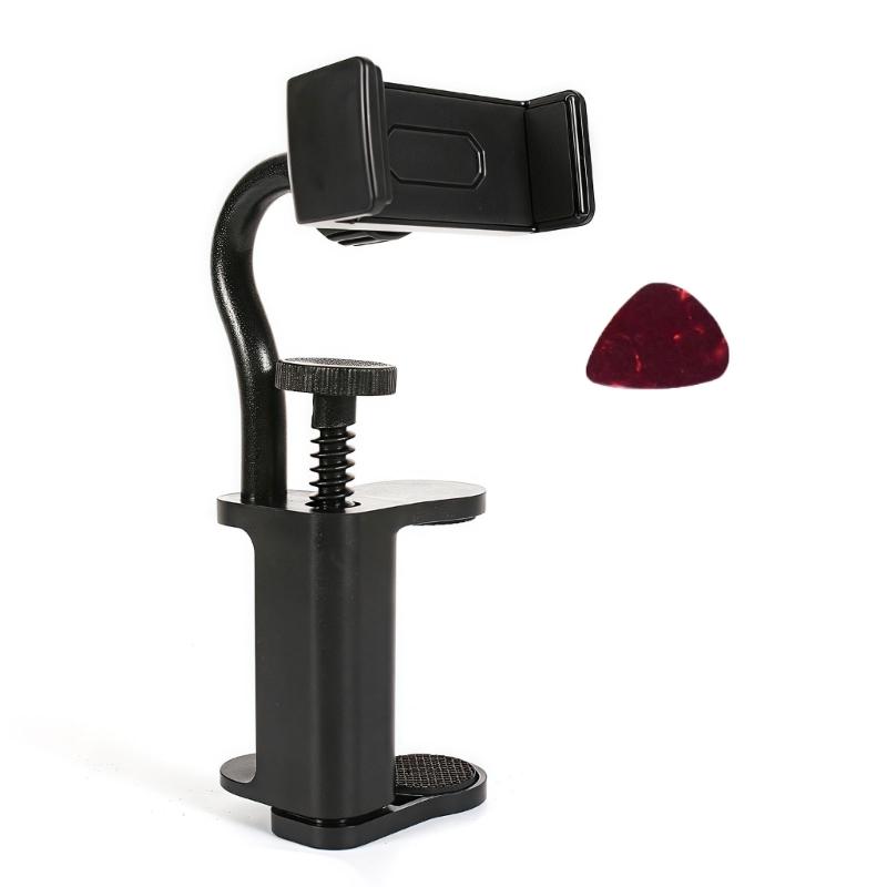 Music Phone Mount for Guitars Includes Mixed Color Picks Secure Attachment for Sheet Music Viewing