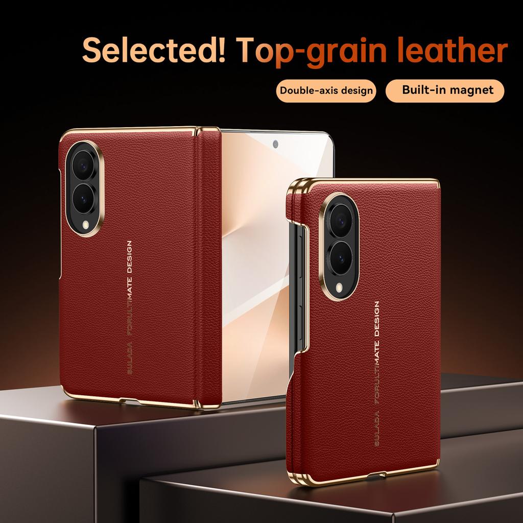 Per Samsung Galaxy Z Fold 8 Custodia Larga Lusso Pelle Opaca Amichevole per la Pelle Ultra-sottile Magnetica Ricarica Wireless Antiurto Copertura
