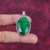 Emerald Pendant, 925 Sterling Silver Pendant Gemstone Jewelry, Handmade Pendant Amazing Jewelry, Gift For Her