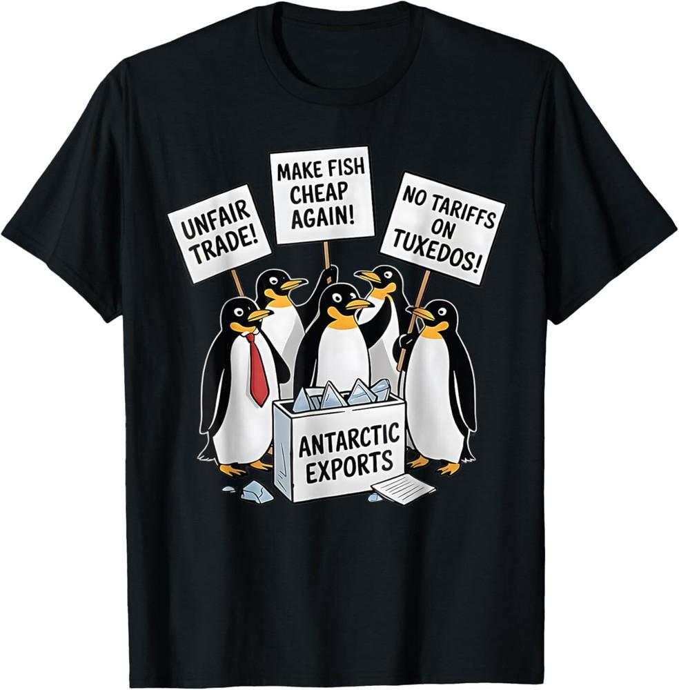 Make Fish Cheap Again Funny Peguins T-Shirt Unisex T-Shirt XXL