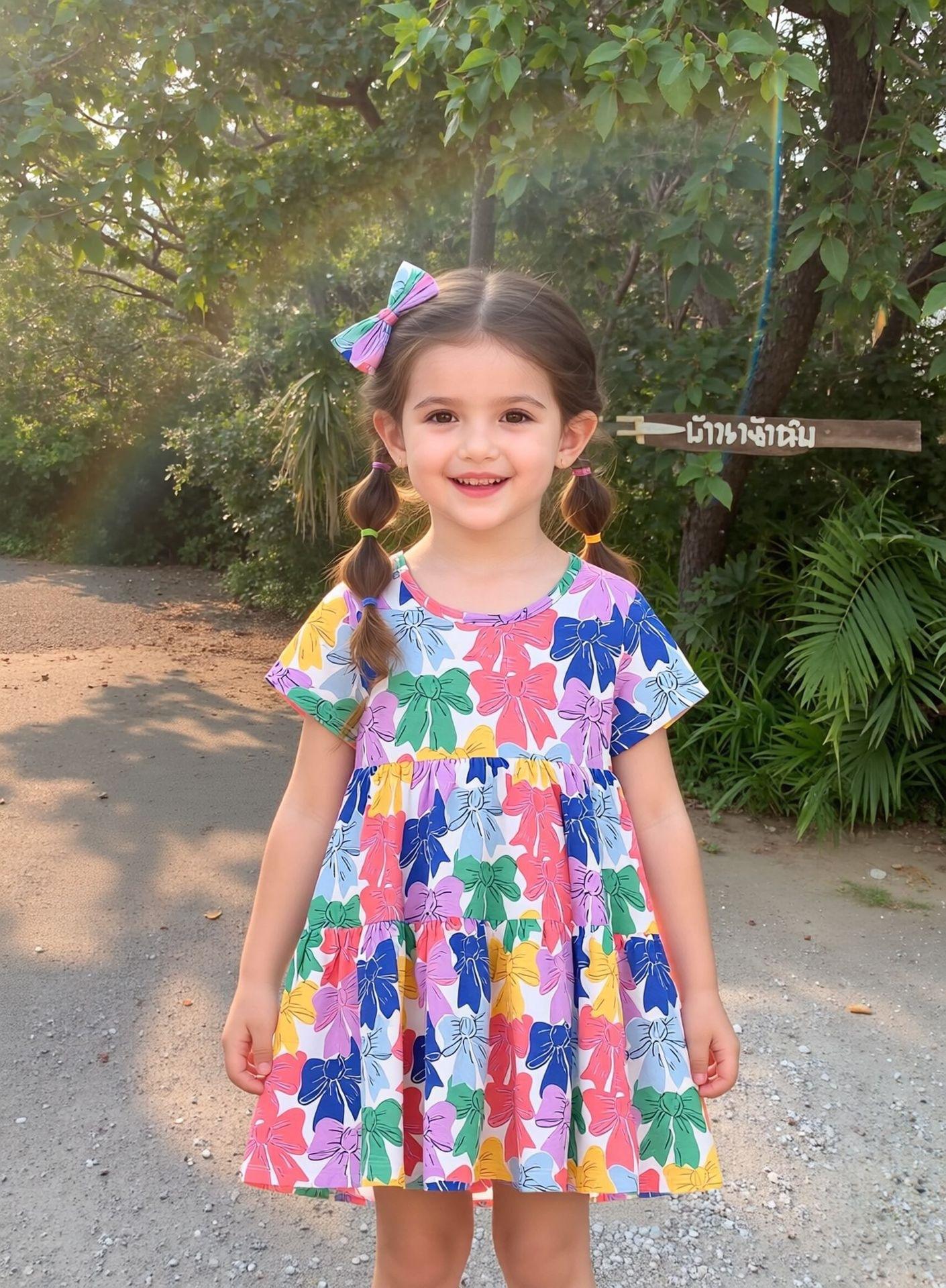 Girls Summer Floral Dress Cute Toddler and Kids Sundress 90