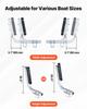 Boat Trailer Guides, 470 mm/520 mm Height Adjustable Trailers Guide, 2PCS Thickened High-Duty Steel Trailer Guide-Ons with Smooth Roller Guidance, for