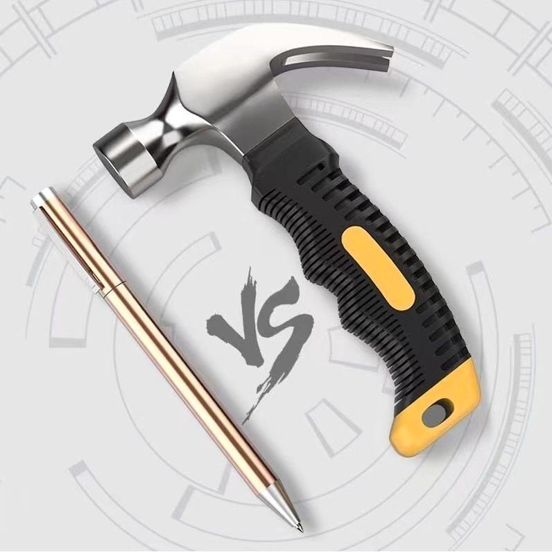 German Imported Sheep s Horn Hammer: High Carbon Steel, Lang Head Design, Woodworking Nail Puller, Household Small Hand Hammer.