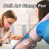 15Pcs Nail Art Stamp Pen Set,Flower Nail Stamp Pen,Nail Art Stamper Kit,Nail Art Tool With Different Patterns