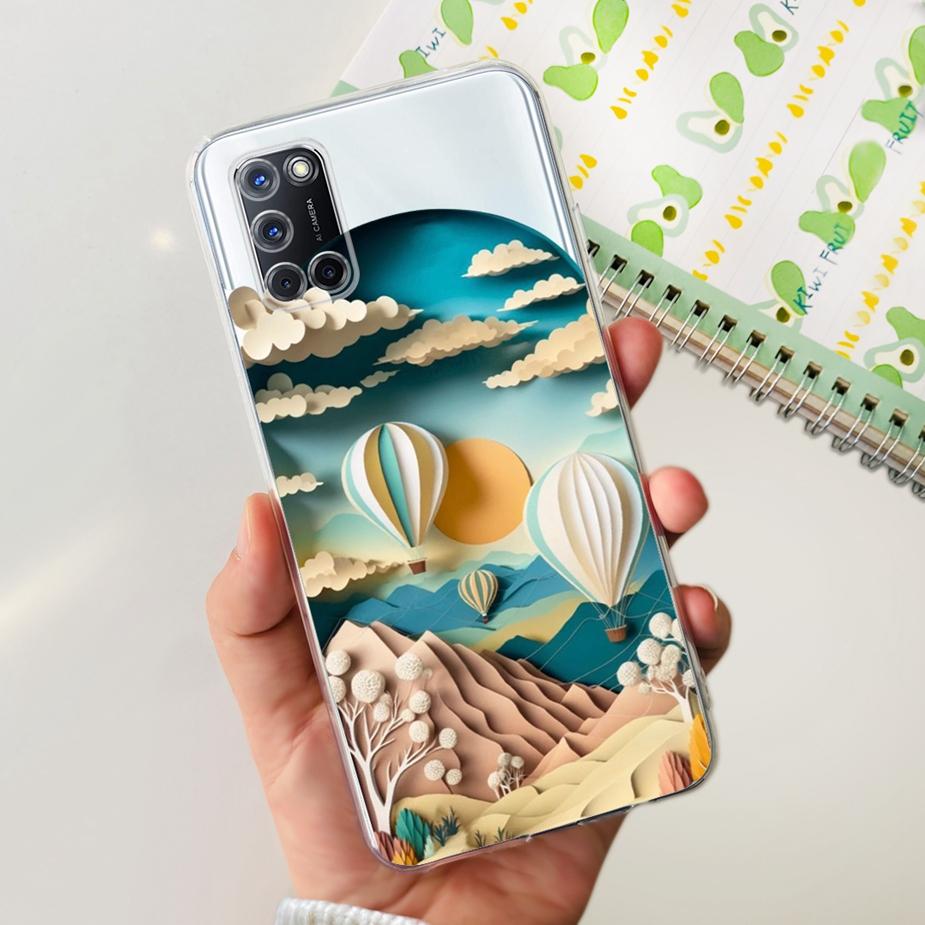 For Oppo A52 A72 A92 Case Cute Fashion Painted Cover Clear Silicone Phone Cases For Oppo A72 A 52 92 OppoA52 OppoA72 Soft Fundas