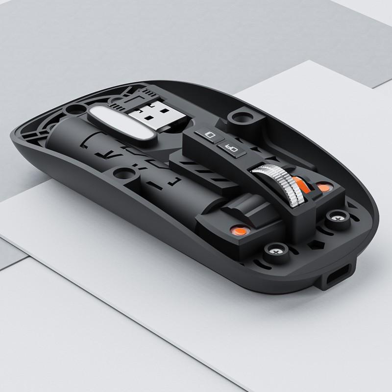 

Magnetic Dual-mode Wireless Gaming & Office Mouse - Transparent, Bluetooth, Silent, Rechargeable