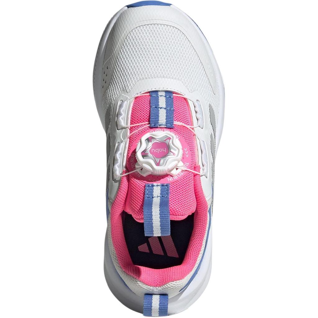 Adidas FORTARUN 4.0 Abrasion Resistant Low Top Kids' Running Shoes White Pink Blue Kids' Sneakers HP3586