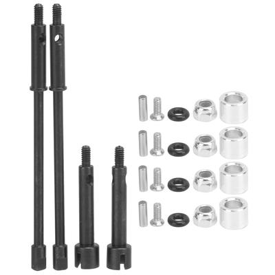 4pcs Drive Shafts Stainless Steel Front CVD Dog Bones with Screws for Axial SCX24 90081 1 24 Remote Control Crawler