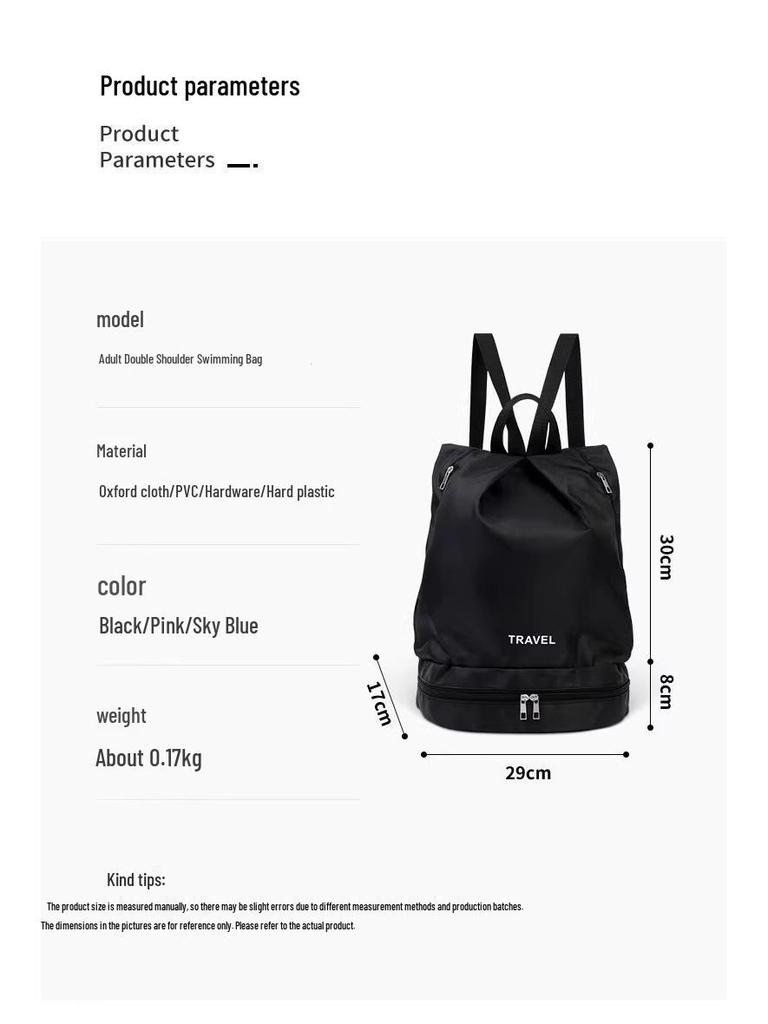 Wasserdichte Schwimmtasche - Unisex Rucksack mit Nass- und Trockenfach für Fitness & Sport