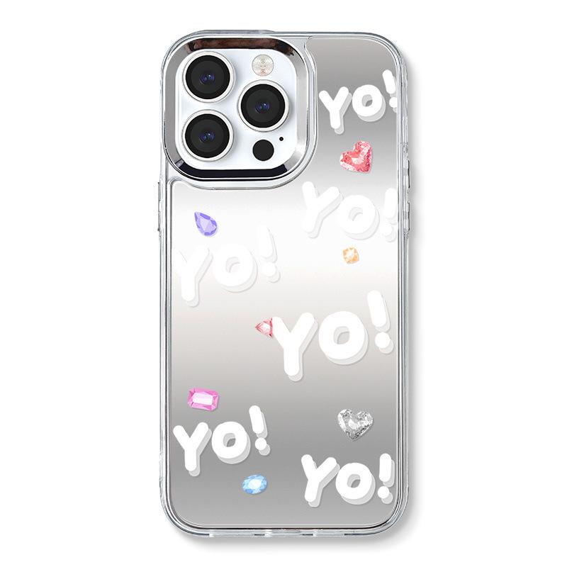 Zhitai Apple iPhone 15 Pro Max Case with Mirror and Diamond Decor for 12th/14th Generation