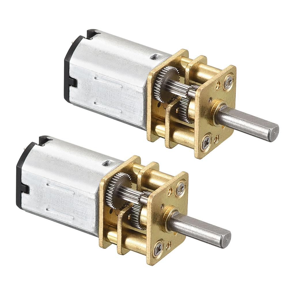 Rebower Micro Reduction Gear Motor with Full Metal Gearbox, 900RPM DC 3V, 2 Pieces for DIY RC Aircraft and Model Cars