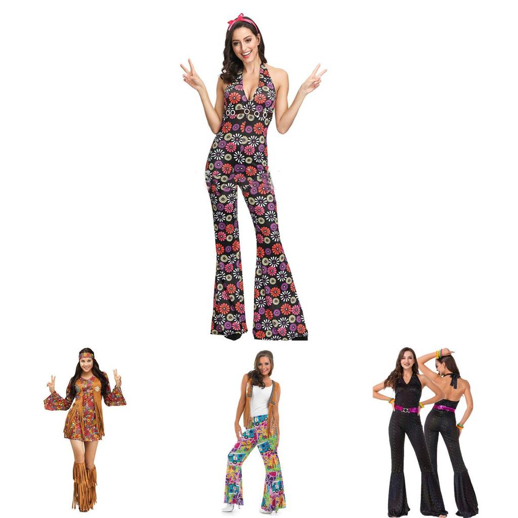 70s Retro Disco Cosplay Costume Set For Men And Women Perfect For Halloween And Themed Parties