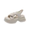 Platform-soled sports sandals women's summer 2025 new versatile beach outer wear Roman shoes soft-soled heightening women's shoes