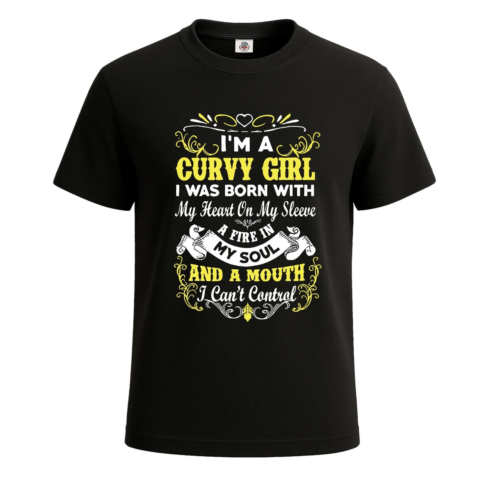 I m A Curvy Girl I Was Born Funny Novelty Party Men s T-Shirt Gift Tee Top S разноцветный