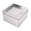 Floor Outlet Stainless Steel Recessed Hidden Socket with Double 3 Prong Outlets for Tabletop Countertop
