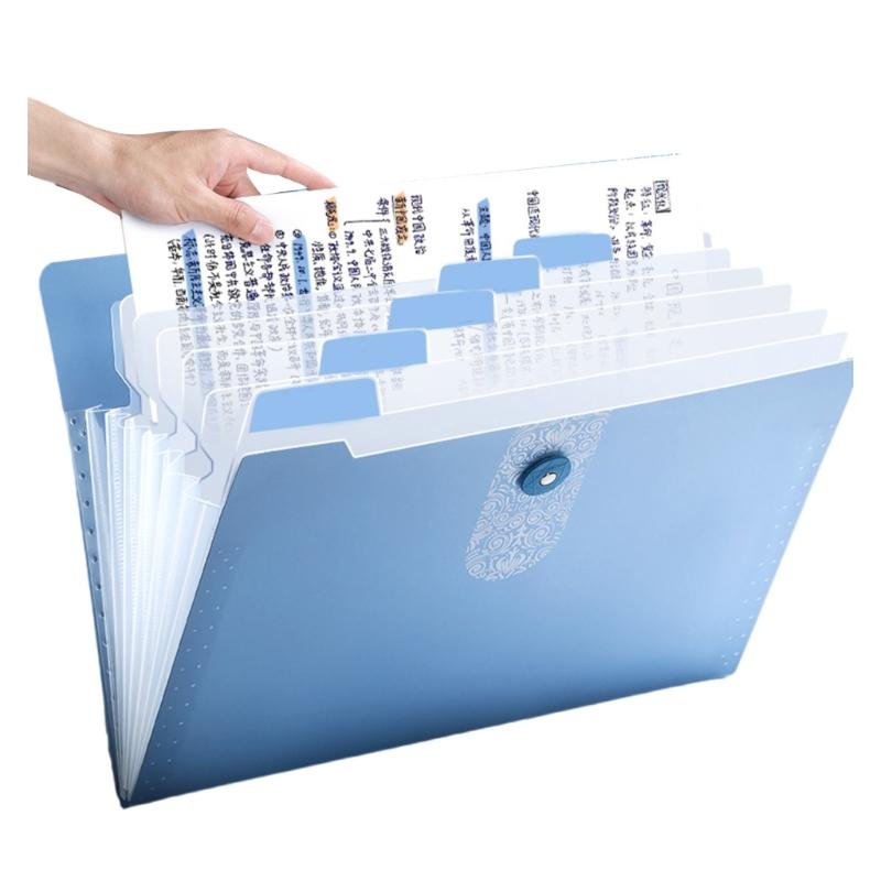 12 Pocket Accordian Folder Expanding Document Wallets Expandable File Wallets Document Folder File Organiser for Office