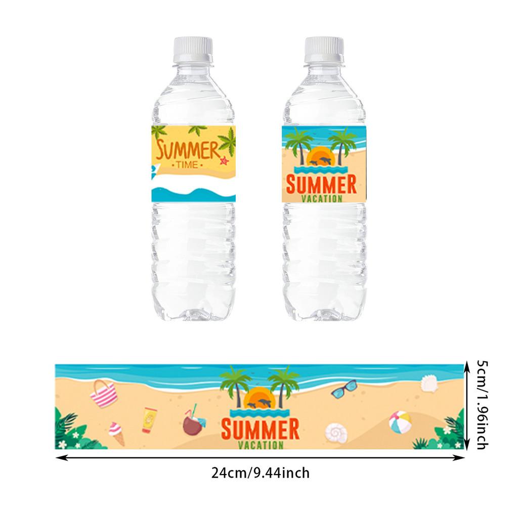 Style Bottle Beach Decals With Marine Sand Pattern For Summer Festival Events