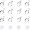 DIY Earring Making Kits with 304 Stainless Steel Leverback Earring Findings and Transparent Glass Cabochons Stainless Steel Color