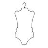 Body Shape Lingerie Hanger Foldable Durable Closet Organizer Swimsuit Hanger For Closet For Stores Boutiques Show Window Bedroom
