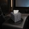 Minimalist Tissue Box Sci-fi Theme Box, with Smooth Paper Extraction, Large Capacity Cubic Design Organizer, Hard Shell Durable Desktop Decoration,