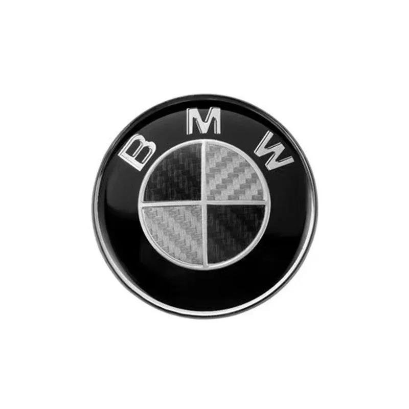 45mm Niebiesko-Czarny Węglowy Logotyp BMW Naklejka na Emblemat Kierownicy Samochodowej Do BMW E39 E46 E60 E90 E30 E36 E87 E91 E92 F10 F20 F30 X1 X3