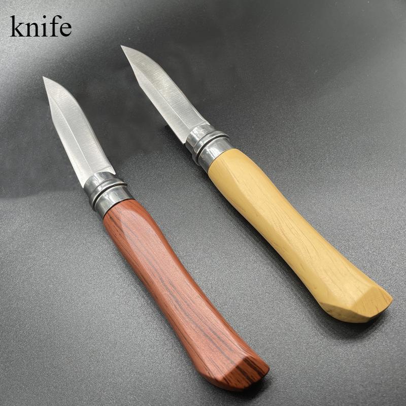 Stainless Steel Kitchen Knife Folding Portable Storage Knife Handy Household Peeling Knife with Sharp Edge and Flexible Fruit Knife