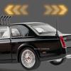 1:24 HONGQI L5 E-HS9 Model Toys Car Diecast 70th Anniversary Parade Cars Sound Light Pull Back Trendy Ornaments for Friend Gifts