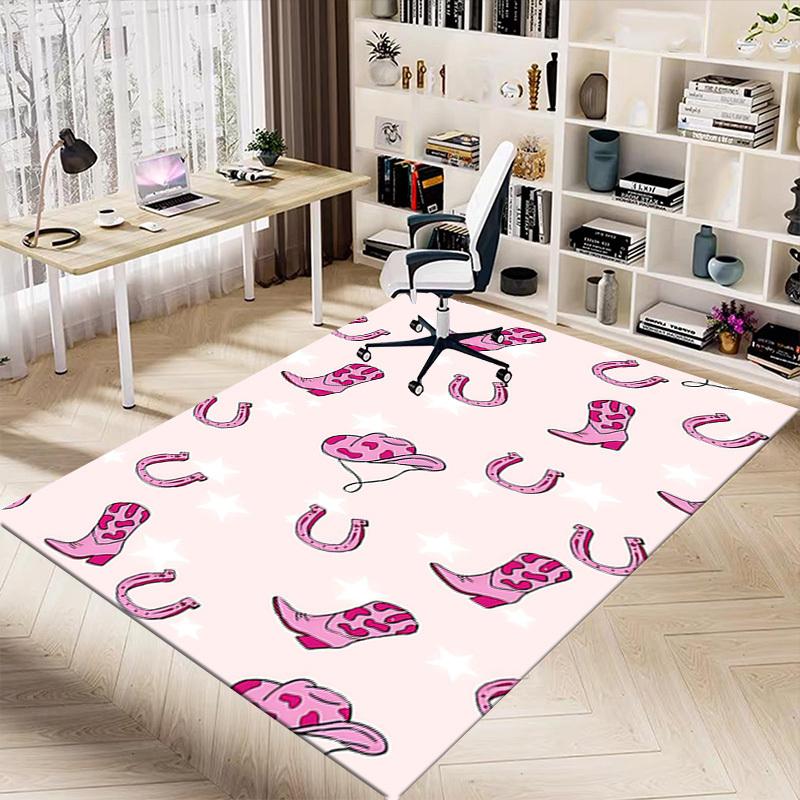 1 Stück Cowboystiefel Hufeisen Extra Groß Rutschfester Boden Teppich, Büro, Familie, Studio Großer Teppich Innen Teppiche, Auffälliges Statement-Stück