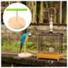 T02C!Bird Training Stand Bird Training Stand Perch Stand Base For Desk Floor Playtime Activities Floor And Birdcage Use For Trai