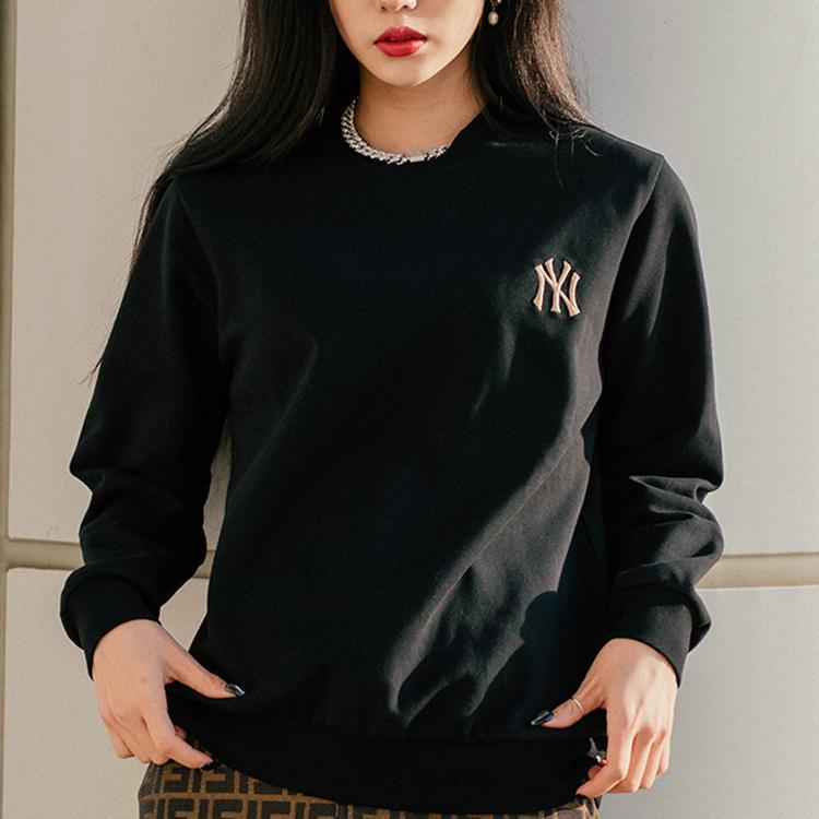 New MLB Old Flower Sweatshirts Unisex Black 31MTX7011-50L