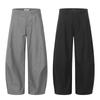 Mens Relaxed Fit Wide Leg Trousers With Pleated Detail Casual Cotton Blend Pants Streetwear Style