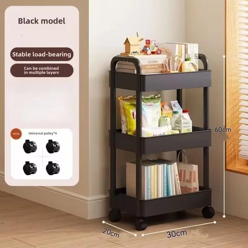 Multi-Purpose Storage Shelf with Open Design for Organizing Kitchen Supplies, Books, and Snacks