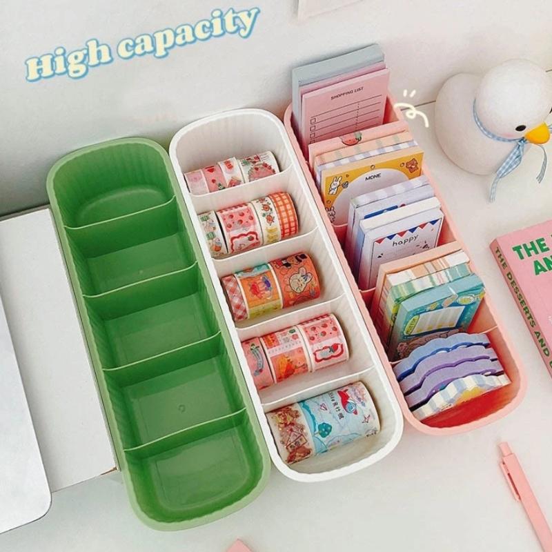 Multifunction Durable Plastic Desktop Storage Box for Organizing Tableware Cosmetics Ideal for Kitchen and Dresser